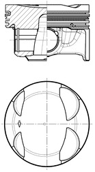 Stempel - 41671600 KOLBENSCHMIDT - 05E107065B, 05E107065G