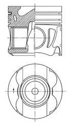 Stempel - 41711610 KOLBENSCHMIDT