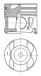 Stempel - 41716600 KOLBENSCHMIDT - 6510302217, A6510302217