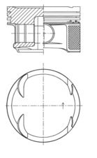 Stempel - 41724600 KOLBENSCHMIDT - 2710302117, 2710304117, 2710306417