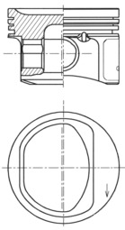 Stempel - 41754610 KOLBENSCHMIDT - 55197263, 55197267, 55197271