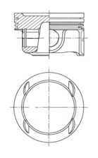 41784600, Stempel, Píst komp.1,4i/kom.56,20mm, KOLBENSCHMIDT, Chevrolet Aveo Cruze Orlando Trax Opel Astra Cascada Insignia Meriva Mokka Zafira 14NET A14NEL B14NET D14NET LUJ LUV  2009+, 55565420, 87-437400-00, 55580179, 55580184, 623449, 625017, 625072, 011PI00112000