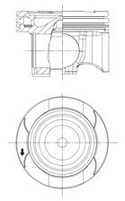 Stempel - 41829600 KOLBENSCHMIDT - 6540300017, 6540300517, 6540300617