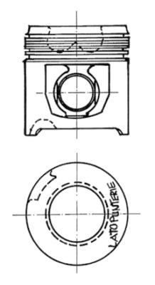 Stempel - 90152600 KOLBENSCHMIDT - 1902461, 0083600, 87-244500-10