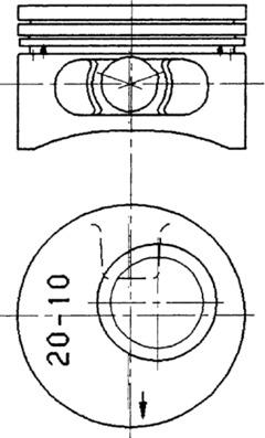 Stempel - 90245620 KOLBENSCHMIDT - 01158.., 0117402