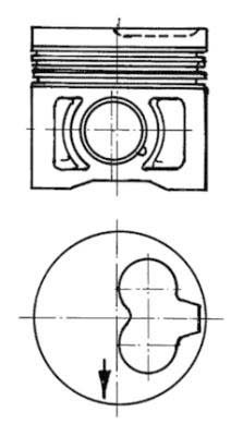 Stempel - 91386600 KOLBENSCHMIDT - 028107065CF, 028107065F, 028107101H
