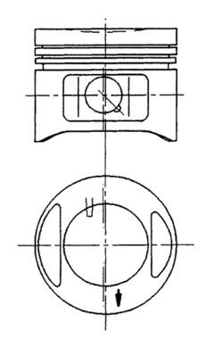 Stempel - 94910710 KOLBENSCHMIDT - 0093601, 87-142306-00