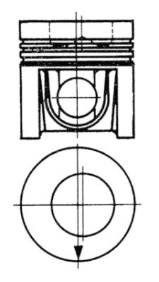 Stempel - 92952600 KOLBENSCHMIDT - 0896100, 175-9832, 350206STD