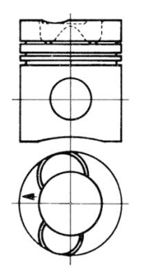 93234600, Stempel, Píst komp.DS/DSC 14., KOLBENSCHMIDT, 289166, 328589