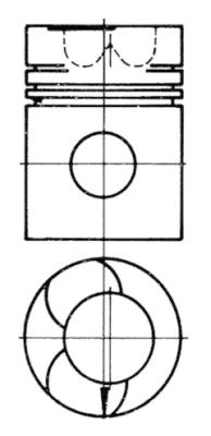 93250600, Stempel, Píst komp.TD/TDM 120, KOLBENSCHMIDT, 423310, 468750, 468751, 468752, 468753, 468754, 468755, 468756, 468757, 0378200, 175-9687, 20910412000, 80-5124-00, A350186STD, A350306STD
