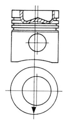 Stempel - 93445700 KOLBENSCHMIDT