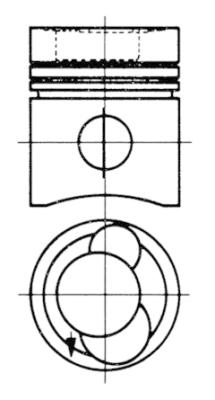 Stempel - 93508600 KOLBENSCHMIDT - 3600300117, 3600300817, 3600302417