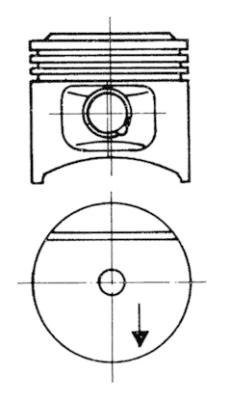 Stempel - 93677610 KOLBENSCHMIDT - 1020301438, 1020301738, 1020303537