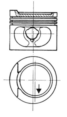 Stempel - 93872600 KOLBENSCHMIDT - 026107065A, 026107103A, 026107065M
