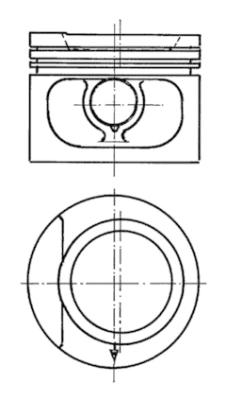 Stempel - 93876600 KOLBENSCHMIDT - 026107065N, 065107065N, 026107103N