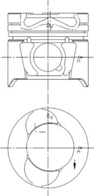 Stempel - 94597600 KOLBENSCHMIDT - 6600300117, 0039500, 87-140600-00