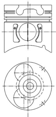 Stempel - 99371600 KOLBENSCHMIDT - 12011-69T61, 12011-69T62