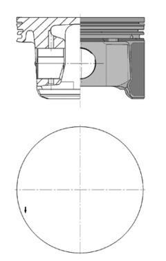 Stempel - 99698620 KOLBENSCHMIDT - 4U7E-6110-CA