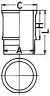 Sylinderforing - 88589110 KOLBENSCHMIDT - 039WN13, 0771.2, 2046WL