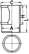 Sylinderforing - 88592110 KOLBENSCHMIDT - 105120110100, 063WN08, T2-5644