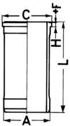 Sylinderforing - 89018150 KOLBENSCHMIDT - 3144536R1, 3144682R2, 3144682R3