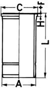 Sylinderforing - 89879110 KOLBENSCHMIDT - 5410110710, A5410110710, 003WN31