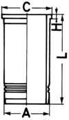 Sylinderforing - 88318110 KOLBENSCHMIDT - 12158462, 6.206.1.132.001.4, 151WN05