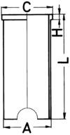 Sylinderforing - 88530190 KOLBENSCHMIDT - 1810110110, 6360110010, 6360110110