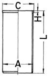 Sylinderforing - 89823190 KOLBENSCHMIDT - 11461-78301