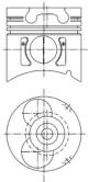 Stempel - 99371600 KOLBENSCHMIDT - 12011-69T61, 12011-69T62
