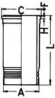 Sylinderforing - 89864110 KOLBENSCHMIDT - 489WN04
