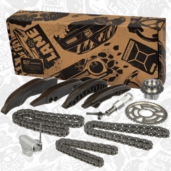 RS0113VR1, Registerkjedesett, Sada rozvodů B47 C20 A/ 3x řetěz, ET ENGINETEAM, BMW Mini 1 118d 1 2 Active Tourer 2 Gran Tourer 3 Touring 5 Touring X3 X5 Cooper SD Countryman Clubman Cooper D B47 C20 2016+, 13528490224, 13528576284, 857628402