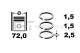 Stempelringsett - R1004000 ET ENGINETEAM - 08-426300-00, 9-3754-00