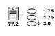 Stempelringsett - R4001700 ET ENGINETEAM - 23040-2A960, 230402A960, 23040-2A961