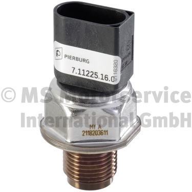 Sensor, drivstofftrykk - 7.11225.16.0 PIERBURG - 076906051, 0906317, 1148220004