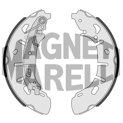 360219198357, Bremsesko, Brzdové pakny, MAGNETI MARELLI, 77365346, 034124, 2723808