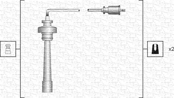Tennplugg kabelsett - 941318111191 MAGNETI MARELLI