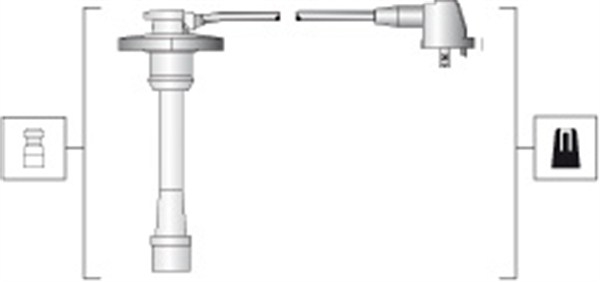 941318111274, Tennplugg kabelsett, Sada kabelů pro zapalování, MAGNETI MARELLI, 1959019005, 90919-21541, 90919-22325, 90919-22327, 7193, B713, JP206, ZEF923, JP218, ZEF936, ZEF946, ZEF952