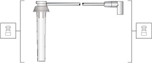 Tennplugg kabelsett - 941318111276 MAGNETI MARELLI
