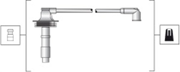 Tennplugg kabelsett - 941318111279 MAGNETI MARELLI