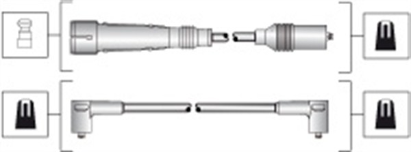 Tennplugg kabelsett - 941318111283 MAGNETI MARELLI - ZEF1198