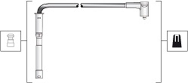 941318111287, Tennplugg kabelsett, Sada kabelů pro zapalování, MAGNETI MARELLI, 7700114549, 8200486877, 8200805133, 1443