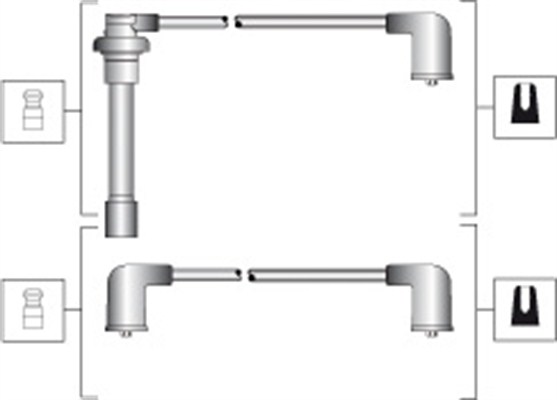 Tennplugg kabelsett - 941318111289 MAGNETI MARELLI