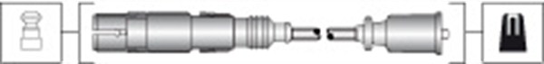 Tennplugg kabelsett - 941318111304 MAGNETI MARELLI