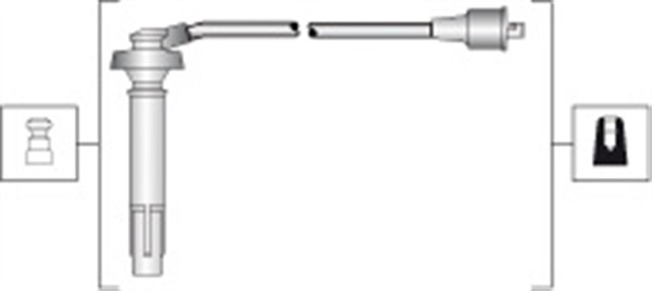 Tennplugg kabelsett - 941318111310 MAGNETI MARELLI
