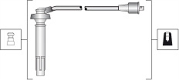 Tennplugg kabelsett - 941318111311 MAGNETI MARELLI