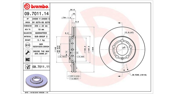 360406049400, Bremseskive, Brzdový kotouč, MAGNETI MARELLI, 1J0615301D, 1J0615301L, 1J0698301D, 1JE615301, 6R0615301, 6R0615301C, 8Z0615301B, 8Z0615301D, 09.7011.10, 0986478853, 0986478988, 100.1233.00, 100124620, 129390, 14404, 16880, 204758, 230390, 24.0122-0151.1, 24690E, 50314, 562040B, 562040J, 6028031, 654510, 800-390, 92082200, A1461V, AC2253D, BDA1730.20