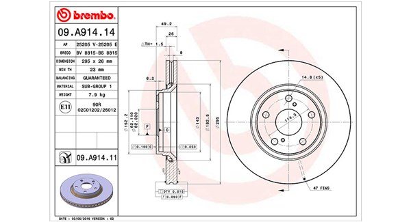 360406080500, Bremseskive, Brzdový kotouč, MAGNETI MARELLI, 4351202190, 43512-02190, 4351202210, 4351212680, 0986479560, 09.A914.10, 2045122, 24.0126-0156.1, 54639, 590280320, 92163900, BDA2365.20, BG4236C, DDF1756, DF4939S, MDC2049, 09.A914.14, 24012601561, 3145122, 55224, 92163903, DDF1756C, MDC2049C, 09A91414, 426156