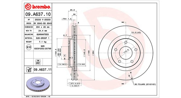 Bremseskive - 360406109800 MAGNETI MARELLI - 2AMV5514AA, 5105514AA, K05105514AA