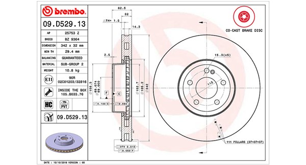 Bremseskive - 360406133604 MAGNETI MARELLI - 0004212812, 0004218800, A0004212812